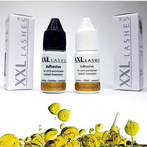 Artificial semi-permanent eyebrows made of 100% human hair to stick on - handmade (F2-6R) - XXL Lashes Glue