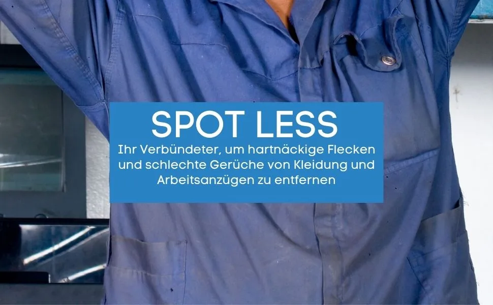 Marbec Spot Less 3LTX4STCK Special detergent for cleaning work clothing especially of work clothes dirty with fat and lubricating agents. - SPOT LESS A+
