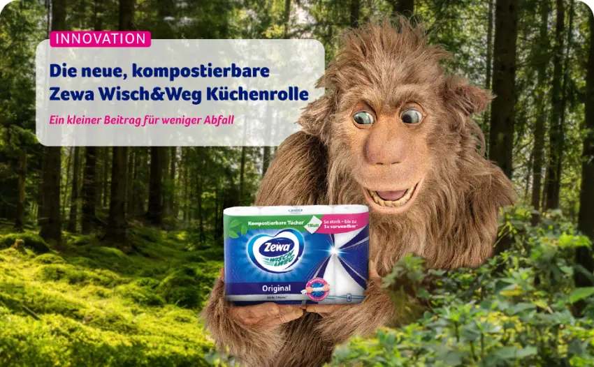 Zewa Wisch&Weg extra long Original Mega Pack 9 packs - Die neue, kopostierbare Zewa Wisch&Weg Kuchenrolle