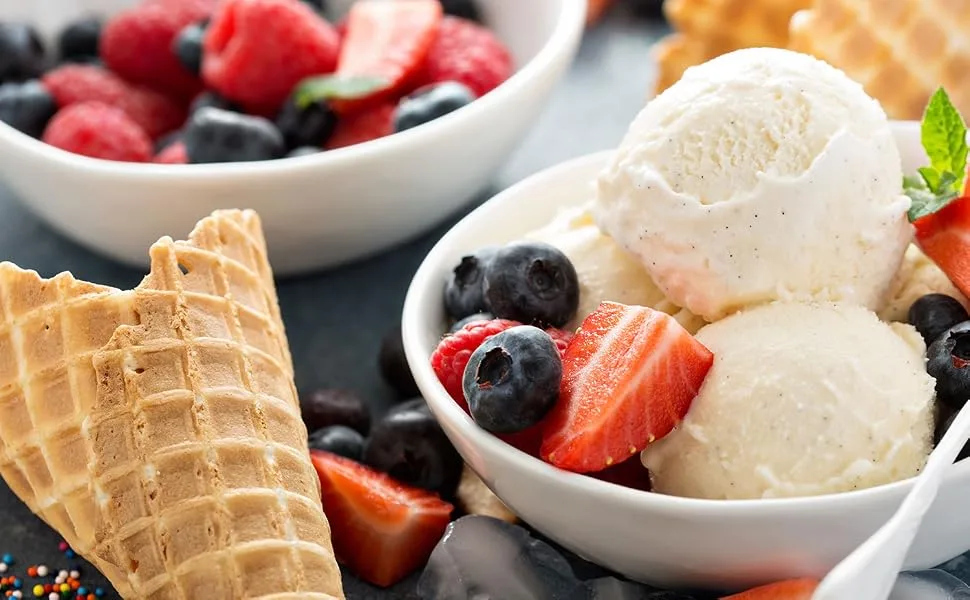 Vanilla ice cap for refining delicious ice cream desserts drinks pralines cakes and much more - without artificial vanilla - aroma - content 250 g - Eis ohne Eismaschine