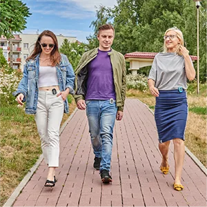 3DFitBud Simple Step Counter Walking 3D Pedometer with Clip and Lanyard, A420S Plum - Encourage family and friends to get their steps in with 3DFitBud.