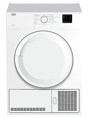 BEKO DC 7130 N B100 condenser dryer 7 kg electronic moisture measurement automatic wrinkle protection aquawave shone drum 15 programs Express program single - DC 7130 N