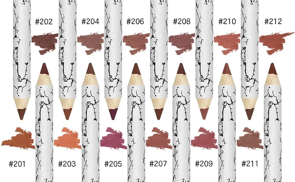 Allbestaye Lipliner Set 12pcs/Set Red Matte Lipsticks Waterproof Makeup Kit Lip liner Pencil - product information 3