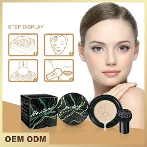 Nichtule Moisturizing CC-cream foundation full opacity waterproof natural BB cream permanent oil-controlled-power-power-up make-up base primer for an even skin tone ivory - Elastischer Schwammkopf