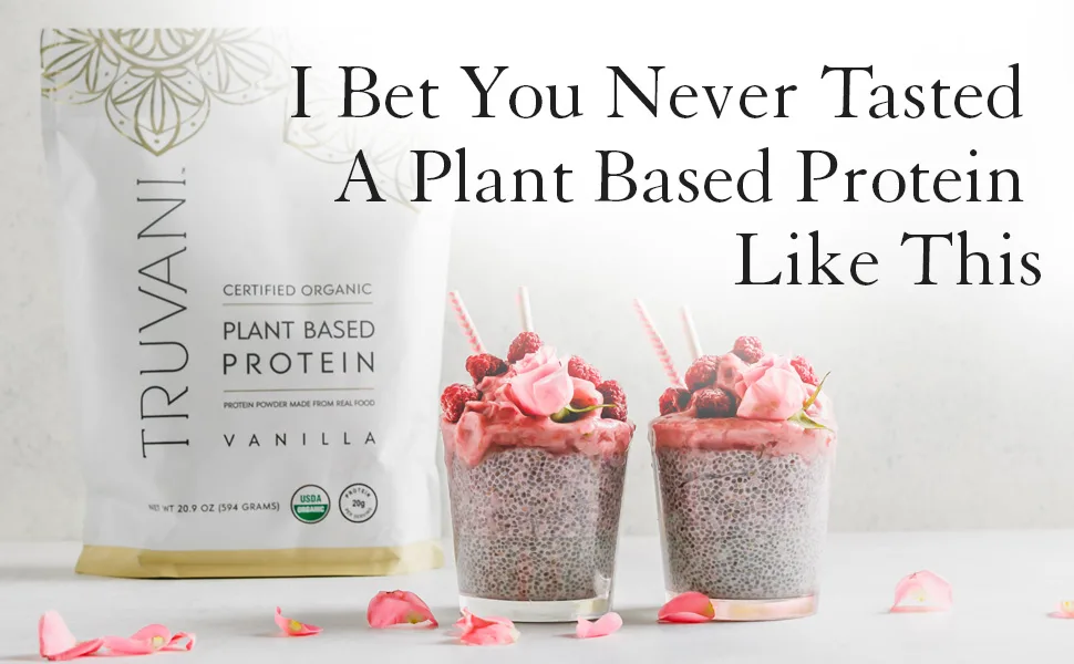 Truvani Plant Based Protein Powder - Chocolate USDA Certified Organic Protein Powder - Vegan, Non-GMO, Dairy, Soy & Gluten Free (1pk, 10 Servings) Chocolate 10 Servings (Pack of 1) - protein vegan plant based