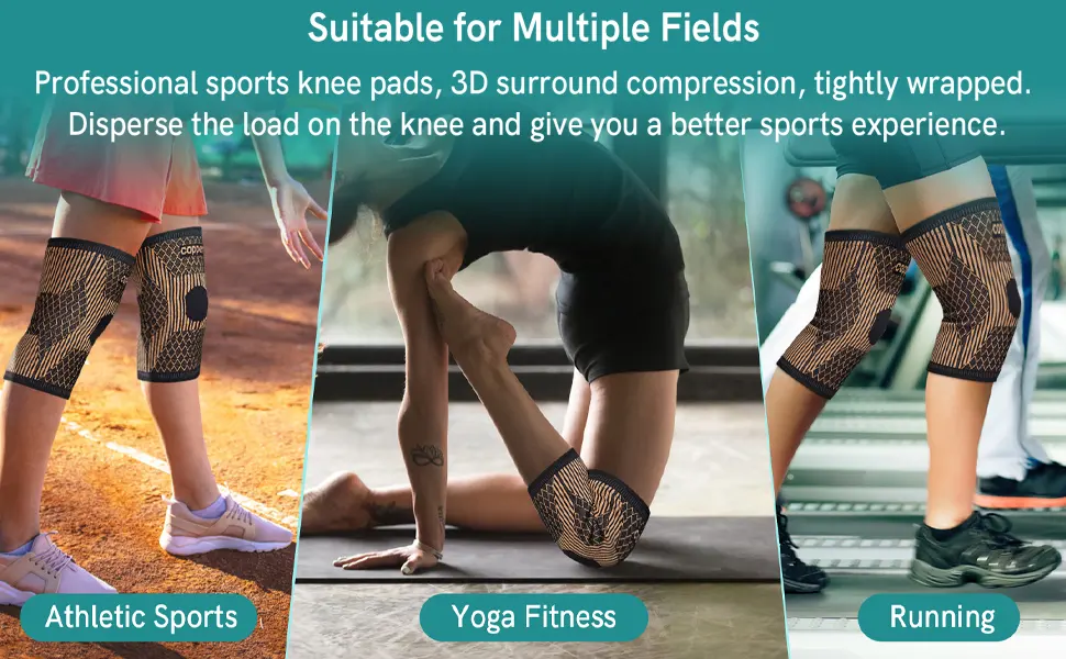Copper Knee Brace -Copper Knee Sleeve Compression for Sports,Workout,Arthritis Pain Relief and Support -Single XXX-Large - Copper Knee Sleeve