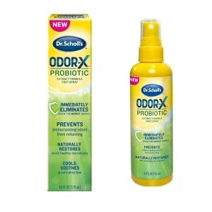 Dr. Scholl's Probiotic Foot Spray 4oz Immediately Eliminates and Prevents Odors from Returning Shoe Deoderizer, 4 Ounce Probiotic Odor Spray (4 oz) - product information 1