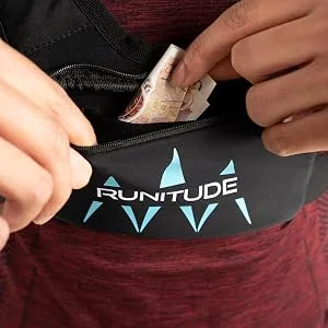 Runitude cell phone holder for running breast pocket light key clip holder light strap waterproof reflective for women and men black - Runitude Jogging Weste mit eingebauter Tasche für Geld, Ausweis und Karten