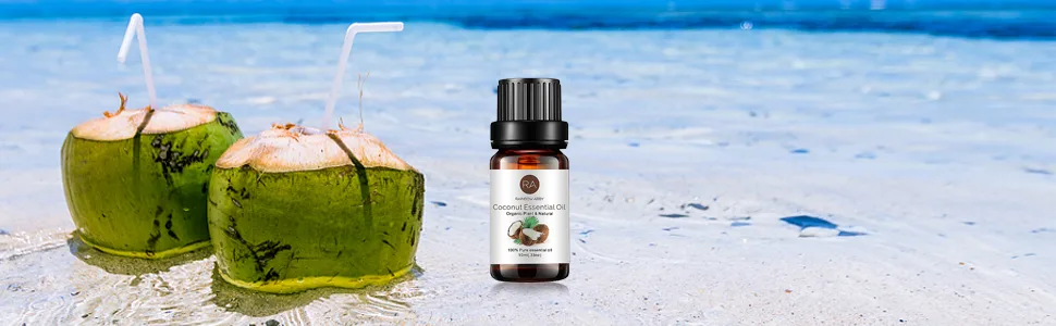 Coconut Essential Oil 100% Pure Organic Therapeutic Grade Coconut Oil for Diffuser, Sleep, Perfume, Massage, Skin Care, Aromatherapy, Bath - 10ML - product information 2