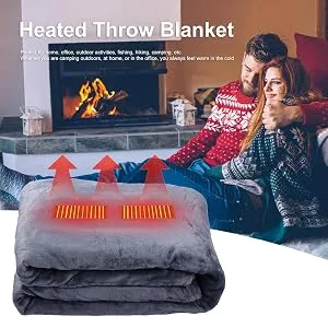 FAYNDE portable heating ceiling USB-electrical scarf heating shell plush thermal blanket heating cushion heated ceilings Energy-saving & washable blanket electrical - Gute Qualität