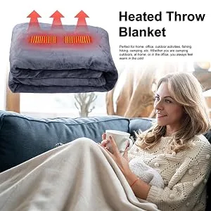 FAYNDE portable heating ceiling USB-electrical scarf heating shell plush thermal blanket heating cushion heated ceilings Energy-saving & washable blanket electrical - Leistungsstarke Funktion