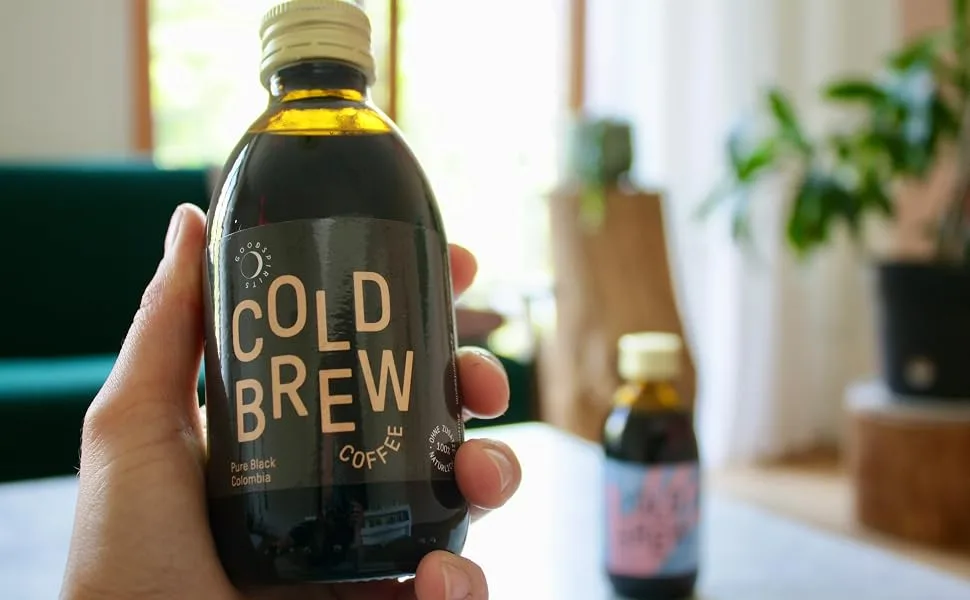 Good Spirits Organic Cold Brew Coffee Pure Black Colombia Coffee Cold Drink DISPOSABLE (12 x 200 ml) - Good Spirits Cold Brew Coffee Colombia