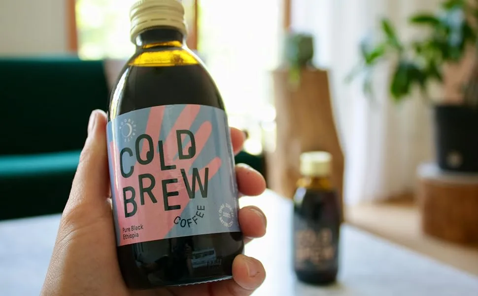 Good Spirits Organic Cold Brew Coffee Pure Black Ethiopia Coffee Cold Drink DISPOSABLE (12 x 200 ml) - Good Spirits Cold Brew Coffee Ethiopia