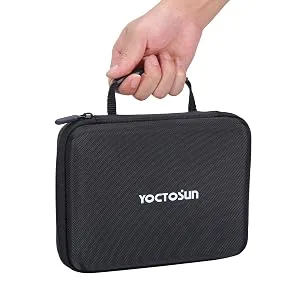 YOCTOSUN Magnifying Glasses with Light, Head Mount Magnifier with 5 Lenses, Headband, Storage Case, Hands Free LED Lighted Head Magnifying Visor for Close Work Hobby Crafts Led Head Magnifier with Storage Case - Magnifying Glasses with Storage Case