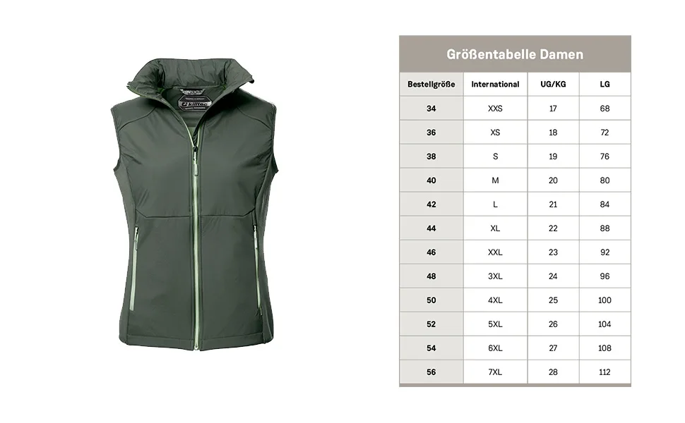Killtec Women's Kos 67 Wmn Vst 2-layer vest functional vest packable 50 aubergine - Damen Weste