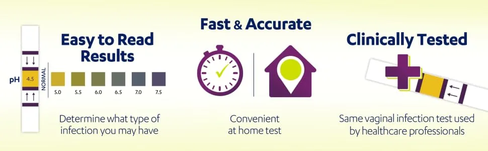 AZO Vaginal pH Test Kit, Clinically-Tested Vaginal Infection Test Kit, Fast & Accurate Results, from The #1 Most Trusted Brand, 2 Self-Tests - AZO pH Test Strips