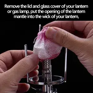 20pcs Kerosene Lamp Covers Gas Camping Light Mesh Drawstring Pressure Lamp Covers Double Head - Kerosin Lampenmäntel