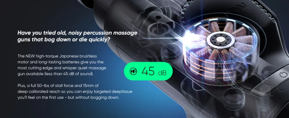 Fusion Black Pro Muscle Massage Gun Deep Tissue Percussion Muscle Massager Gun for Athletes Pain Relief Therapy and Relaxation, Percussion Therapy Chiropractor Massager, Body Massager (Black Pro) - electric massager gift for men massage tools massage therapy muscle massage muscle relief back