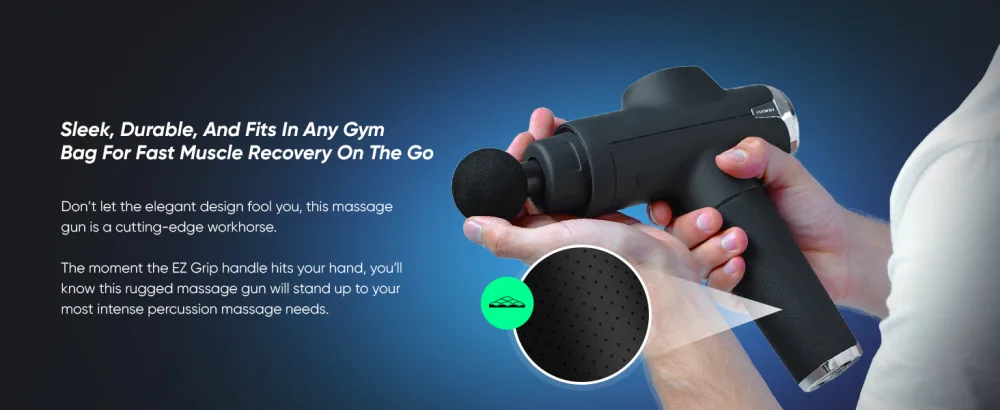 Fusion Black Pro Muscle Massage Gun Deep Tissue Percussion Muscle Massager Gun for Athletes Pain Relief Therapy and Relaxation, Percussion Therapy Chiropractor Massager, Body Massager (Black Pro) - muscle massager neck massage massage guns muscle gun massager back relief therapy gun