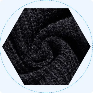 BBTO Knitted Balaclava with 3 Holes Full Face Cover Winter Full Face Balaclava One Size Black - product information 4