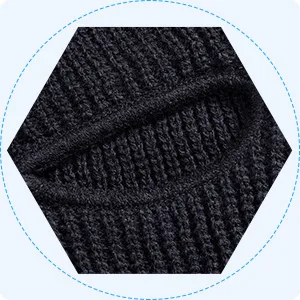 BBTO Knitted Balaclava with 3 Holes Full Face Cover Winter Full Face Balaclava One Size Black - product information 5