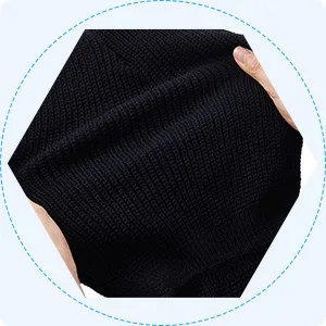 BBTO Knitted Balaclava with 3 Holes Full Face Cover Winter Full Face Balaclava One Size Black - product information 6