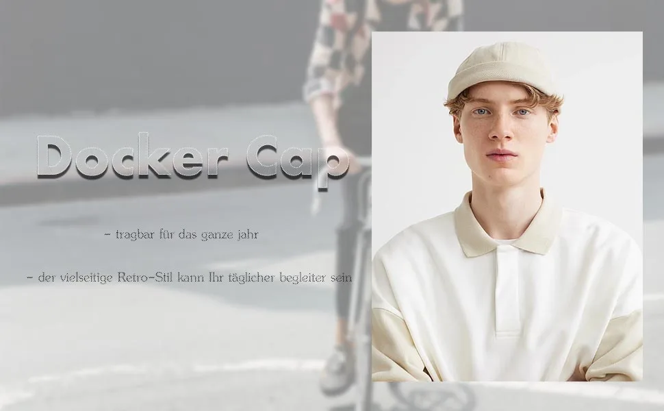 Clape cotton docker cap men adjustable Seemanns cap corduroy brimless has a hat without umbrella cuff beanie fishing cap unit size hbh01-greenen - docker cap