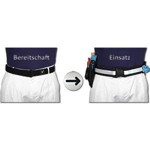 tee-uu INNER underbelt suitable for QUICK and BLACK belt (S-XXL) M - tee-uu INNER Untergürtel mit QUICK Koppel