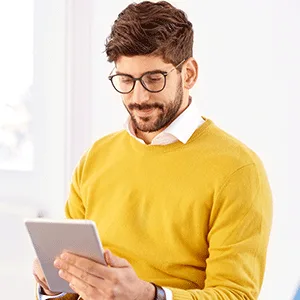 Gaoye Blue Light Blocking Glasses - Trending Round TR90 Frames, Metal Arms, UV400 Protection - Matching Soft Case - computer table phone reading