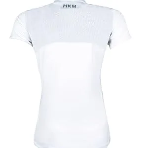 HKM Men's Tournament Shirt High Function 152 1200 White - weißes Turniershirt HKM