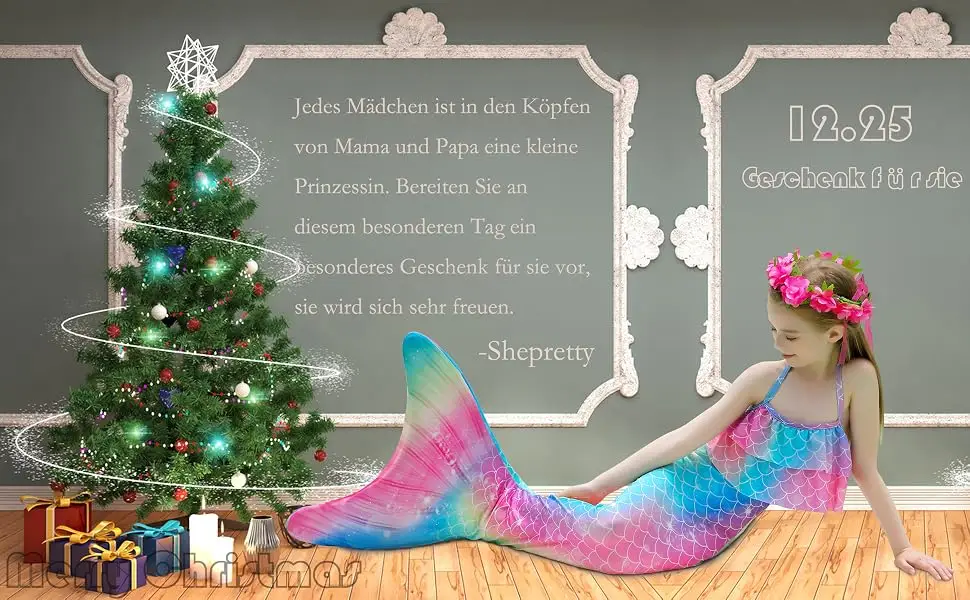 shepretty mermaid tail for swimming for children with mermaid fin fenjcka17 120 - product information 2