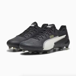 PUMA Men's Varion Ii Indoor Sneaker 40.5 EU Puma Black Cool Light Gray Yellow Blaze Gum - KING