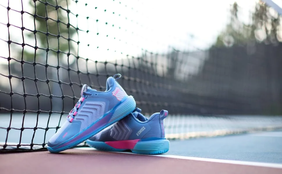 K-Swiss Men's Express Light 3 Carpet Tennis Shoe 43 EU Orion Blue Windward Blue Scarlet Ibis - KSWISS Performance
