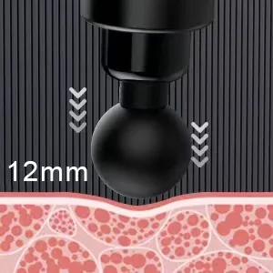 Massage Gun Deep Tissue Percussion Muscle Massager for Athletes,Handheld Body Back Muscle Massager with 10 Massage Heads and LCD Touch Screen Black - product information 2