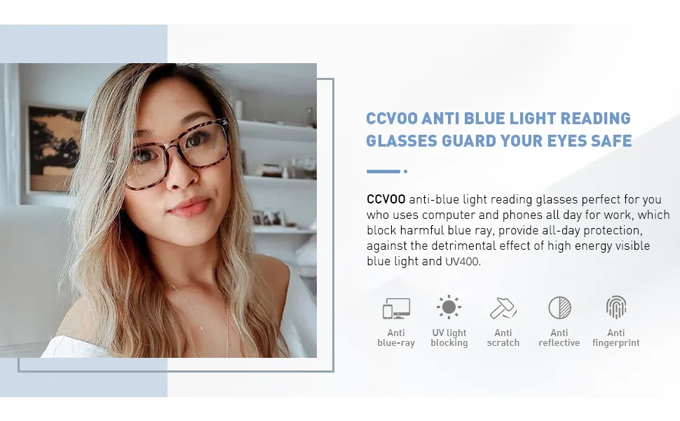 CCVOO 3 Pack Blue Light Blocking Reading Glasses, Anti Headache/Glare/Eye Strain Readers Computer Eyeglasses Women Men (3 Pack Mix, 1.25) 3 Pack Mix 1.25 x - blu-ray blocker, nerd fake glasses