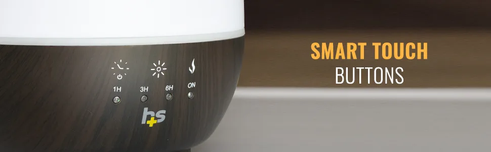 HealthSmart Essential Oil Diffuser, Cool Mist Humidifier and Aromatherapy Diffuser with 500ML Tank Ideal for Large Rooms, Adjustable Timer, Mist Mode and 7 LED Light Colors, White Large White - B07C683MBH