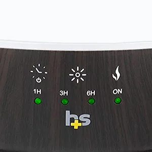HealthSmart Essential Oil Diffuser, Cool Mist Humidifier and Aromatherapy Diffuser with 500ML Tank Ideal for Large Rooms, Adjustable Timer, Mist Mode and 7 LED Light Colors, White Large White - B07C683MBH