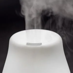 HealthSmart Essential Oil Diffuser, Cool Mist Humidifier and Aromatherapy Diffuser with 150ML Tank Ideal for Small Rooms, Adjustable Timer and Mist Mode, White Small White - ADJUSTABLE MIST MODES