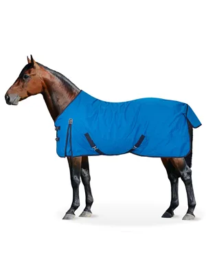 Equinate Rain Blanket Springfield Turnout Blanket with Fleece 135cm Cobalt Cobalt 135cm - Springfield Cobalt