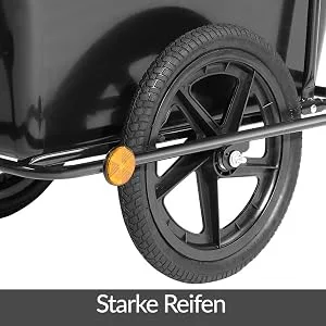 MONZANA Bicycle trailer with 90L plastic tub including coupling Cargo trailer Transport trailer Trailer Handcart - product information 7