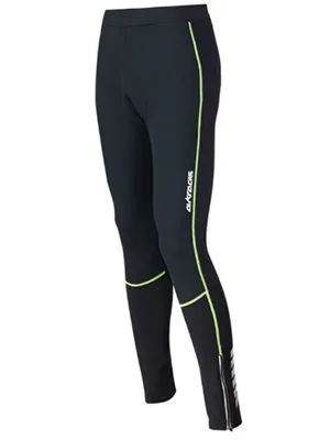 Airtracks thermo bicycle pants long windproof - wheel pants long pro - 3D Coolmax padded - breathable - water -repellent - reflectors m black -silver - product information 2