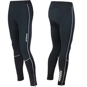Airtracks thermo bicycle pants long windproof - wheel pants long pro - 3D Coolmax padded - breathable - water -repellent - reflectors m black -silver - product information 5
