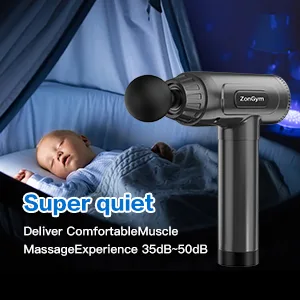Massage Gun Deep Tissue, Percussion Muscle Massager Gun, 30 Speeds Quiet Handheld Massager for Muscle Neck Back Shoulder , LCD Touch Screen with 10 Heads (Black) - massage gun