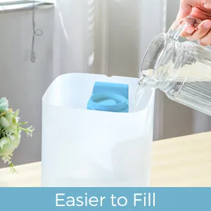 raydrop Cool Mist Humidifier Diffuser, 2.5L Essential Oil Diffuser, Top Fill Humidifier for Bedroom, Home and Office, Baby Humidifier with Adjustable Mist Output, Dial Knob, Auto Shut-Off (Blue) - fill water