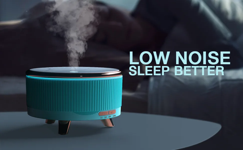 Diffusers for Essential Oils Large Room, 500ml Aromatherapy Diffuser,7 Colors Changed Indigo - Low Noise & Sleep Better