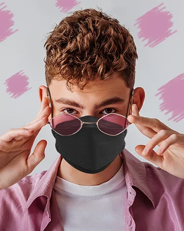 XDX Black Disposable Face Masks 50 Pack- 4 Layer Individually Wrapped Masks for Women Men Unisex Adults Breathable Black Masks for Adults Black-50pcs - product information 5