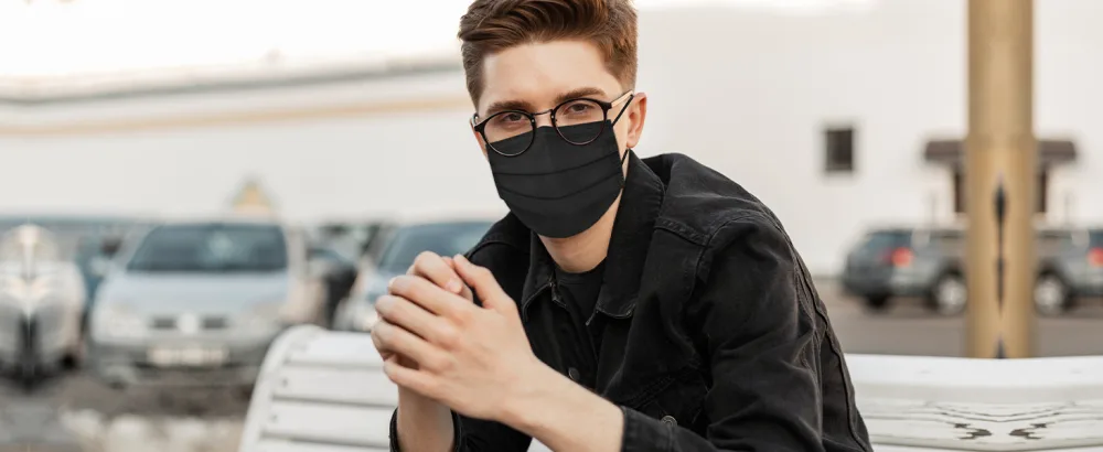 XDX Black Disposable Face Masks 50 Pack- 4 Layer Individually Wrapped Masks for Women Men Unisex Adults Breathable Black Masks for Adults Black-50pcs - mask