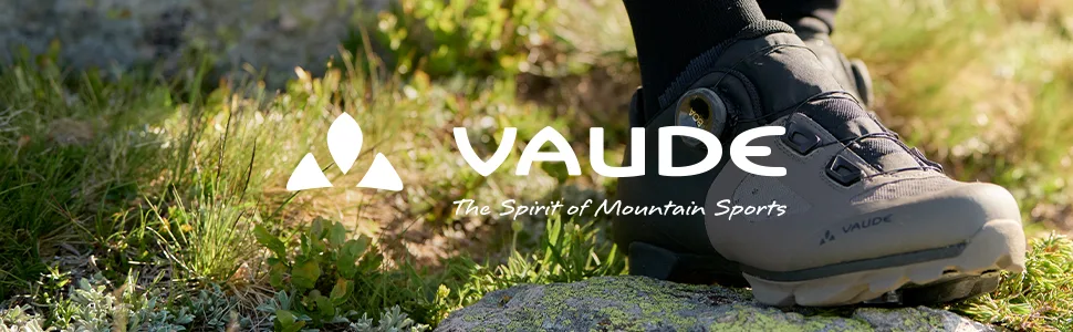 VAUDE AM Moab Gravity - Mid-height flat pedal cycling shoe for men and women 44 EU Black White - vaude