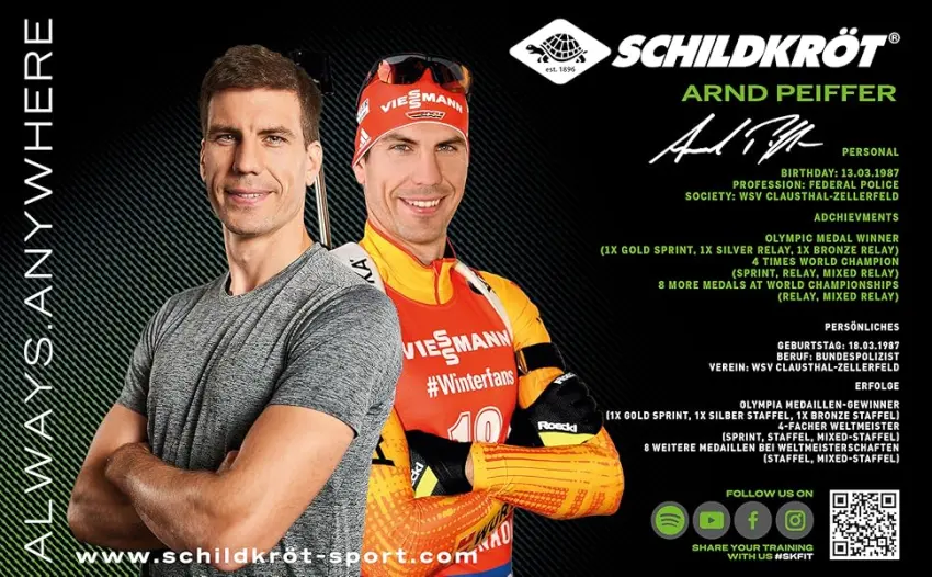 Schildkr t Leg Trainer thigh trainer green-black in 4-colour box - About Arnd Peiffer