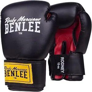 BENLEE synthetic leather boxing gloves (1 pair) Black Label Nero 14 oz Black - black boxing gloves